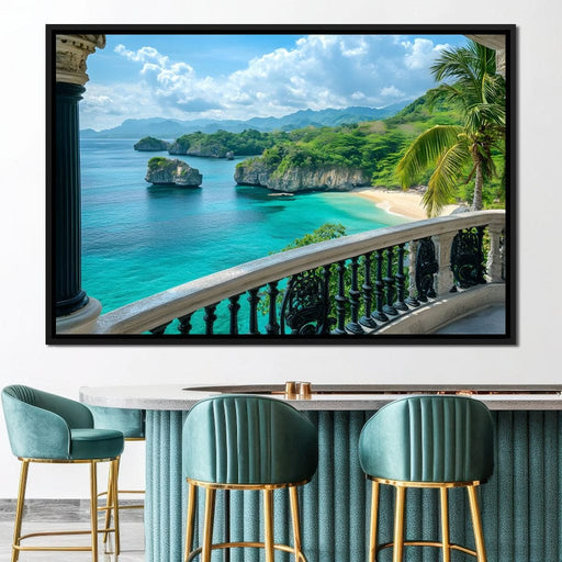 Oceanfront Paradise Escape Canvas Print