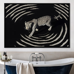 Leopard In Radiant Echoes - NicheCanvas