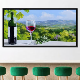 Sunlit Vineyard Elegance - NicheCanvas