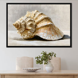 Tidal Rhythms of Coastal Shell - NicheCanvas