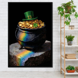 Leprechaun Gold Pot Luck - NicheCanvas