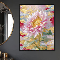 Golden Petals in Celestial Bloom - NicheCanvas