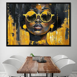 Golden Solitude Statement - Sakeem Gibbs - NicheCanvas