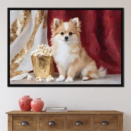 Pomeranian Popcorn Soiree - NicheCanvas