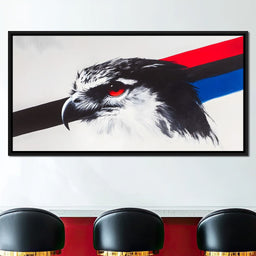 Fierce Hawk Gaze - NicheCanvas