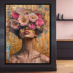 Golden Petals Hair - NicheCanvas