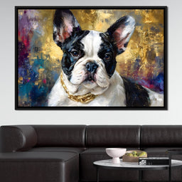 Golden French Bulldog Portrait - NicheCanvas