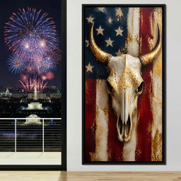Gilded Horns Of The Republic - NicheCanvas
