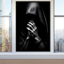 Shadowed Contemplation - NicheCanvas