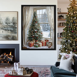 Winter Festival by the Window - NicheCanvas