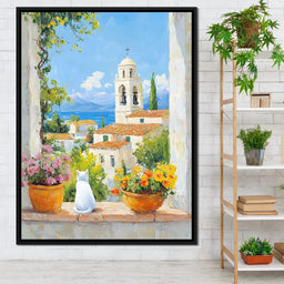 Mediterranean Morning Calm - NicheCanvas