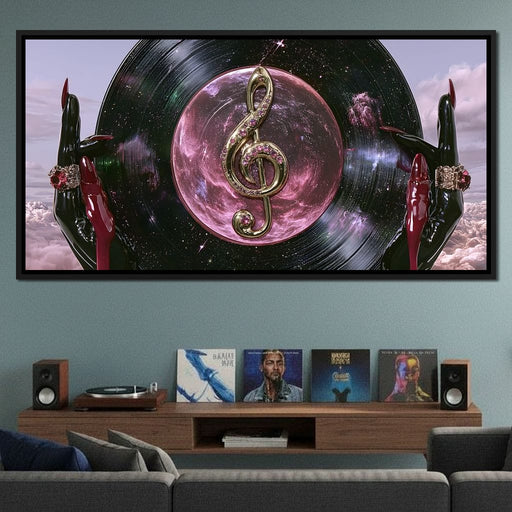 Midnight Melodies  of the Celestial Groove Canvas Print