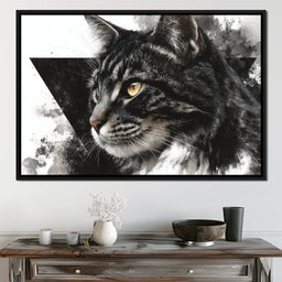 Golden Eyed Tabby Portrait - NicheCanvas
