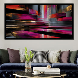 Vibrant Rhythms of Reflection - NicheCanvas