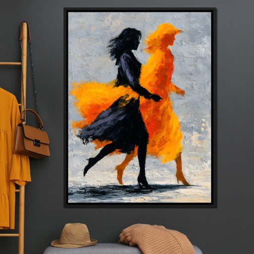 Orange Shadow Canvas Print