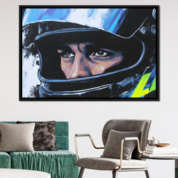 Racing Driver Intense Focus - NicheCanvas
