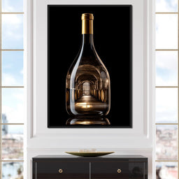Golden Cellar Bottle Portal - NicheCanvas
