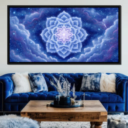 Celestial Lotus Nebula Dance - NicheCanvas