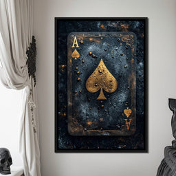 Golden Ace of Cosmic Dust - NicheCanvas