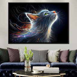 Whiskers of Celestial Flame - NicheCanvas