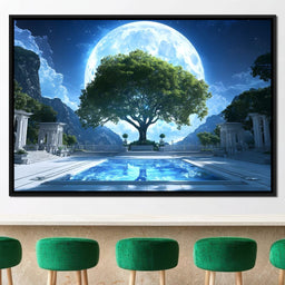 Lunar Reflection Sanctuary - NicheCanvas