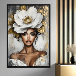 Golden Petals Elegance Enigma - NicheCanvas