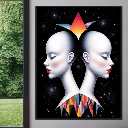 The Silent Gemini - TooplesArt Canvas Print
