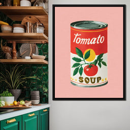 Vintage Tomato Soup Pop Icon - NicheCanvas
