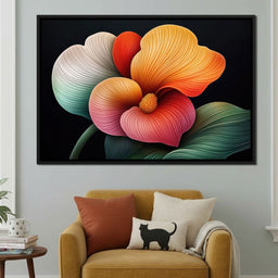 Petals That Dream in Neon - TooplesArt - NicheCanvas
