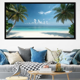 Tropical Tranquility Shoreline - NicheCanvas