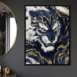Majestic Midnight Gold Tiger - NicheCanvas