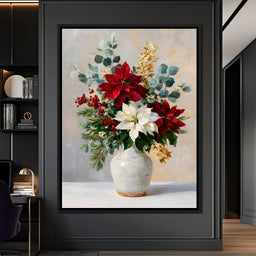 Holiday Poinsettia Bouquet Oil - NicheCanvas