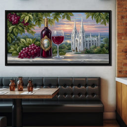 Sunset Vineyard Reverie - NicheCanvas