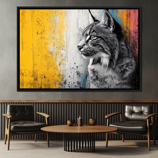 Majestic Wildcat Reflections Canvas Print