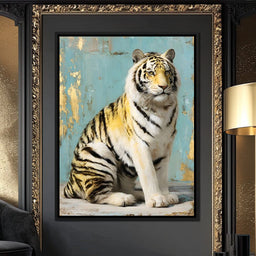 Regal Tiger Portrait Elegance - NicheCanvas