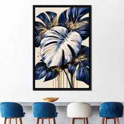 Gilded Foliage Under Midnight Shadows - NicheCanvas