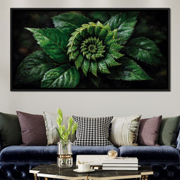 Tropical Fern Leaf Bouquet - NicheCanvas