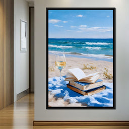Seaside Pages and Golden Sip - NicheCanvas