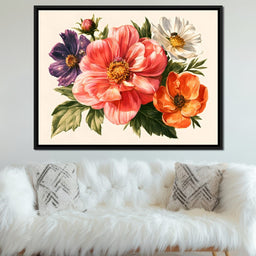 Cosmic Petals Upon A Summer Meadow - NicheCanvas