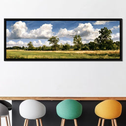 Wide Pastures Under Rolling Clouds - NicheCanvas