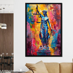 Justice Amongst Colors Reign - NicheCanvas