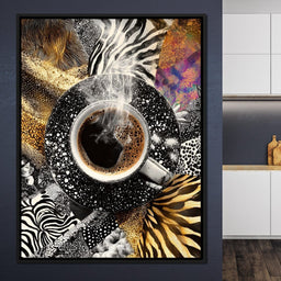 Cosmic Coffee Safari Dream - NicheCanvas