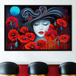 The Poppy Queen’s Dream - TooplesArt - NicheCanvas