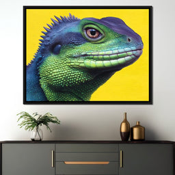 Lively Reptilian Portrait - NicheCanvas