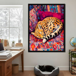 Vivid Safari Dreaming Cheetah - NicheCanvas