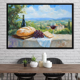 Tuscan Feast Panorama - NicheCanvas