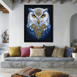 Gilded Owl Night Guardian - NicheCanvas