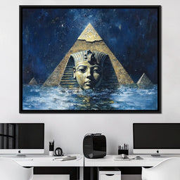 Pharaoh's Timeless Reflection - NicheCanvas