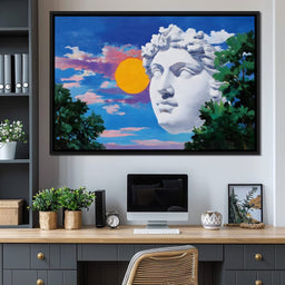 Sunlit Marble Reverie - NicheCanvas