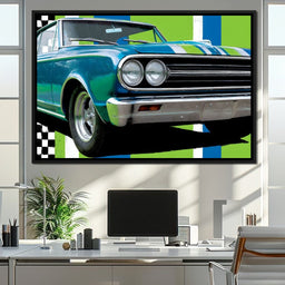 Vintage Racer Power Pop Vibe - Rider Art - NicheCanvas